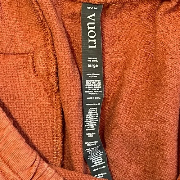 Vuori Women's Orange Shorts - Picture 8 of 12